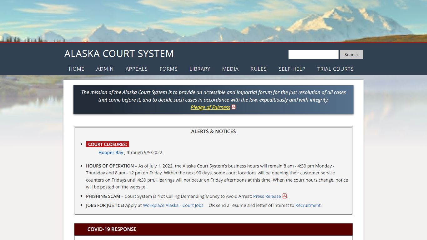 Home Page - Alaska Court System